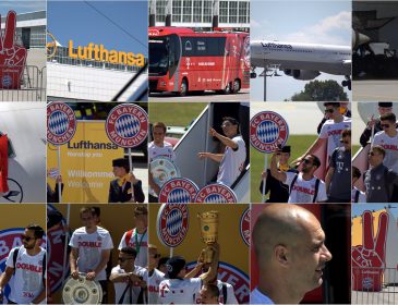 Lufthansa bringt FC Bayern-Pokalsieger sicher nach Hause