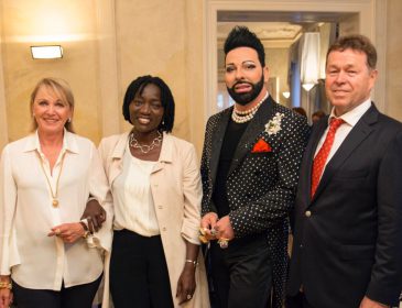Auktionshaus Eppli lud Dr. Auma Obama und Stardesigner Harald Glöckner ins Schloss Solitude
