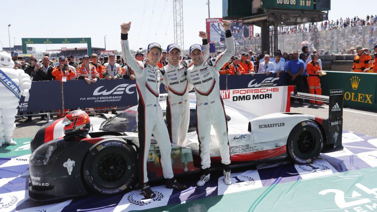 Porsche gewinnt das härteste Rennen der Welt beim 24-Stunden-Rennen in Le Mans