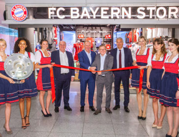 „Raumgewinn“ für den FC Bayern im Terminal 2 des Münchner Flughafens