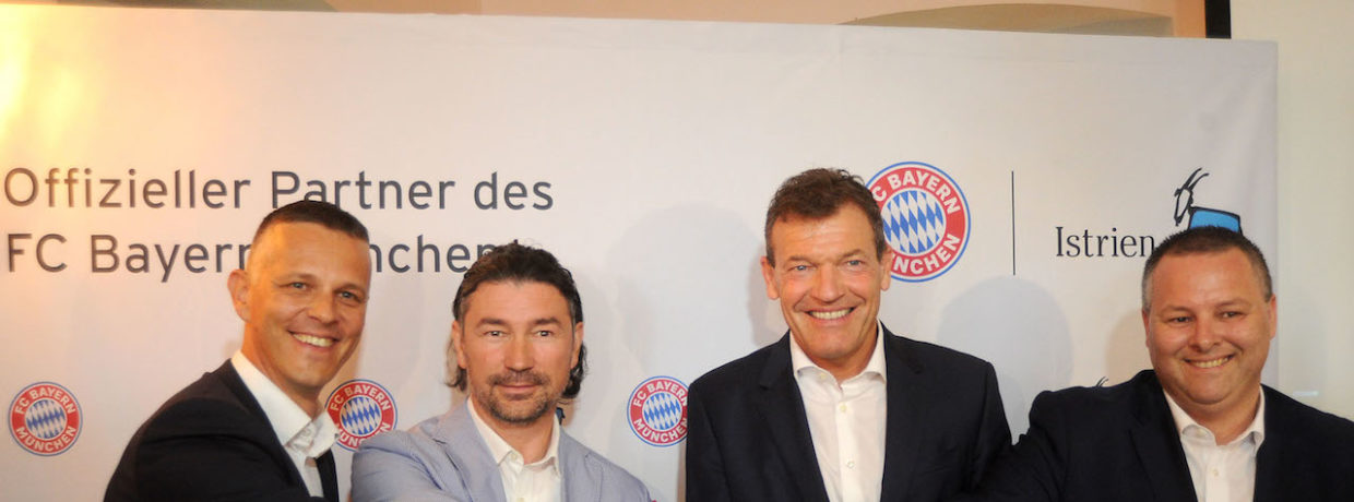 FC Bayern München und Tourismusregion Istrien  geben Partnerschaft bekannt