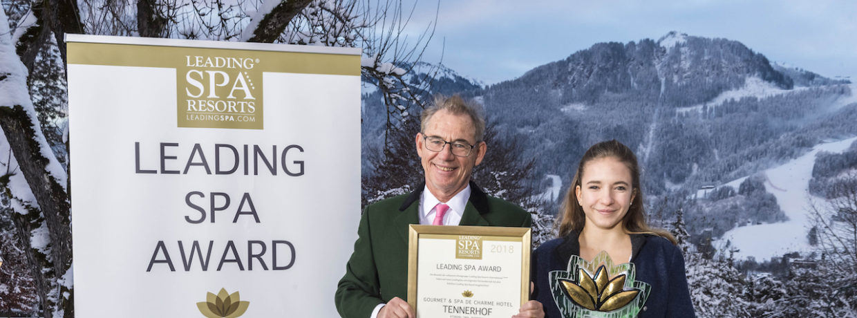 Das Relais & Châteaux Tennerhof Gourmet & Spa de Charme Hotel ***** in Kitzbühel gewinnt den internationalen Leading Spa Award