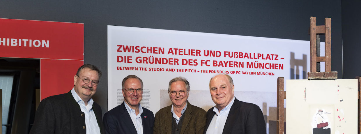 FCB Erlebniswelt: Karl-Heinz Rummenigge und Uli Hoeneß eröffneten „Zwischen Atelier und Fußballplatz“