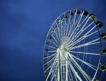 Die neue Attraktion in München, das Riesenrad Hi-Sky feiert Jungfernfahrt