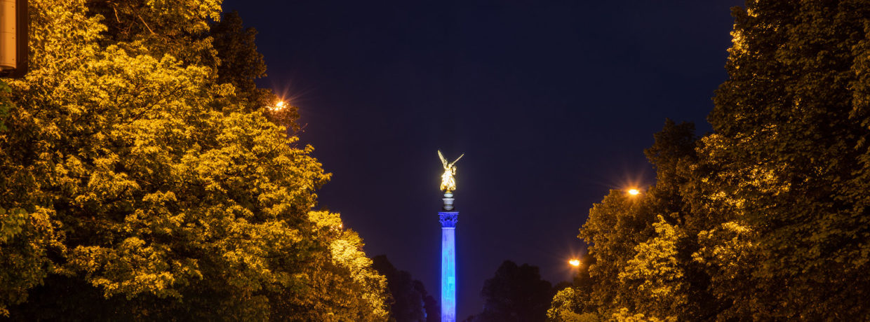 „München leuchtet für Europa“: Friedensengel erstrahlt zum Europatag in völlig neuem Glanz