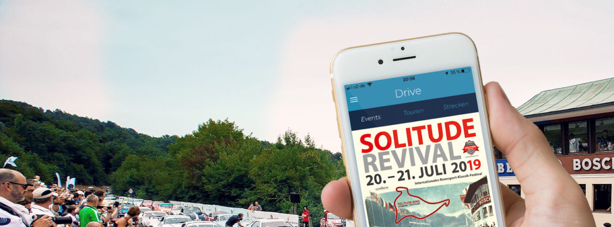 Streckensprecher des Solitude Revival auf jedem Smartphone zu hören