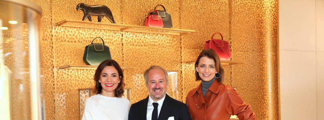 Wiedereröffnung der Cartier Boutique München mit Eva Padberg und Nadine Warmuth