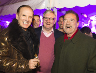 Arnold Schwarzenegger & Co beim 5. Daniel Marshall Kitzbühel Campfire Cigar Event