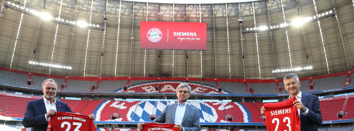 FC Bayern München und Siemens verlängern Partnerschaft