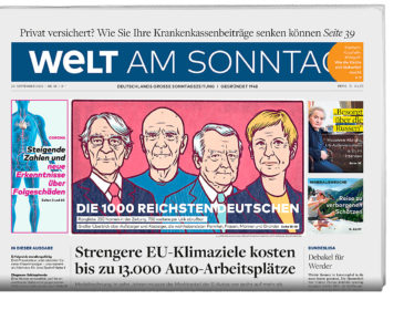 WELT AM SONNTAG veröffentlicht die 1000 reichsten Deutschen 2020