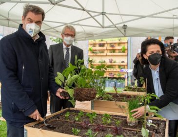 Eröffnung des Urban-Gardening-Schaugarten in München