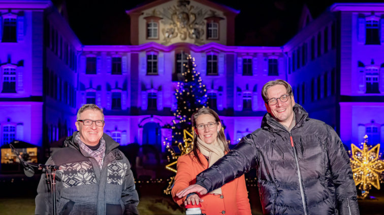 Weihnachtlicher Lichterglanz auf der Insel Mainau