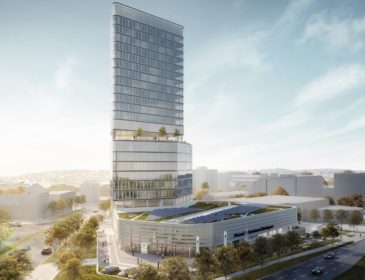 Rohbau von Porsche Design Tower und Porsche Zentrum Stuttgart fertiggestellt