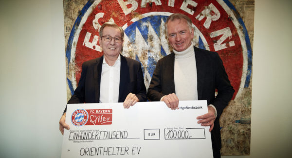 FC Bayern Hilfe eV unterstützt Orienthelfer e.V.: 100.000 Euro für Erdbebenopfer