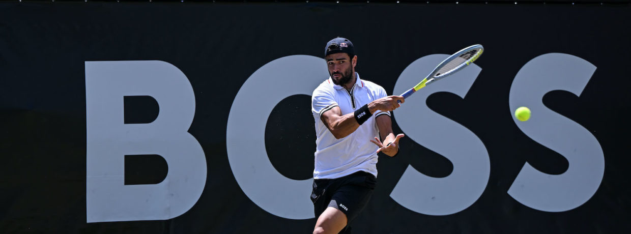 Matteo Berrettini greift bei den BOSS OPEN 2023 nach dem Hattrick