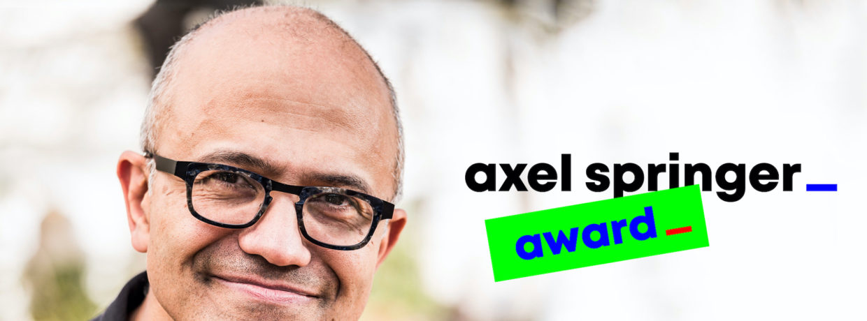 Microsoft CEO Satya Nadella erhält Axel Springer Award 2023