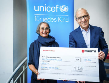 Die Würth-Gruppe unterstützt UNICEF mit 400.000 Euro