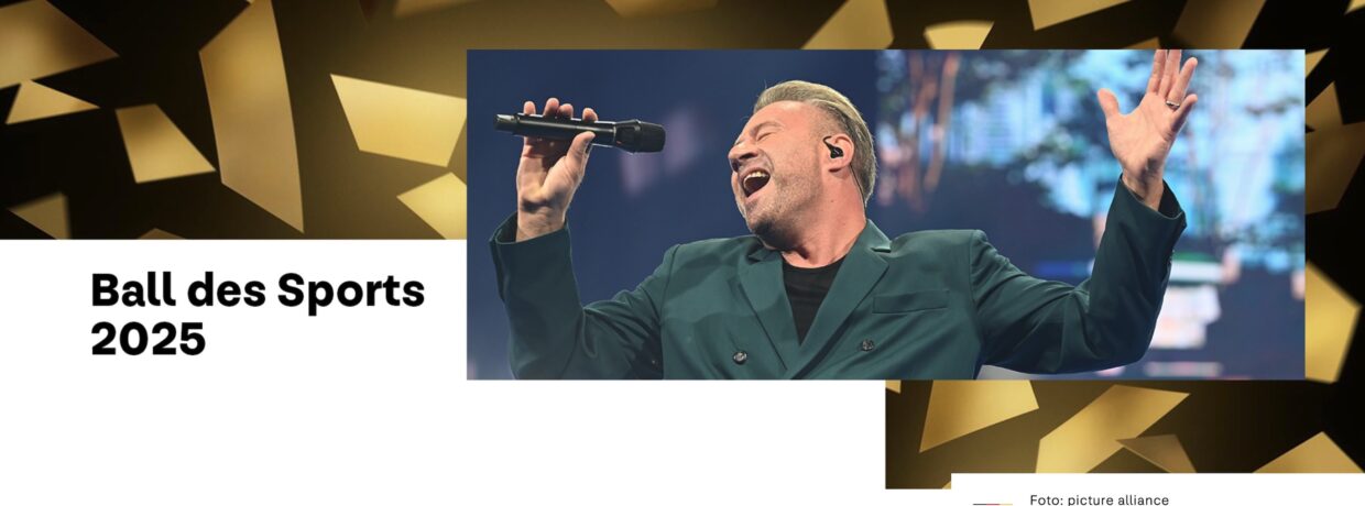 Musikalischer Höhepunkt beim Ball des Sports der Sporthilfe: Sasha