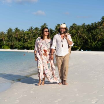 Flitterwochen im Kandima Maldives: Saina und Manuel Cortez verliebt auf den Malediven