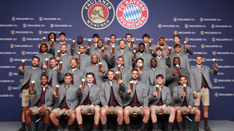 FC Bayern – Lederhosen-Shooting von Partner Paulaner 2025