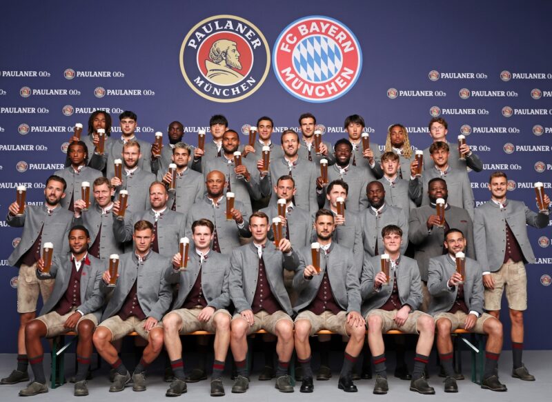 FC Bayern – Lederhosen-Shooting von Partner Paulaner 2025