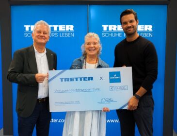 „Münchner für Münchner“: Spende von Tretter-Schuhe an Jutta Speidel´s Verein „Horizont“