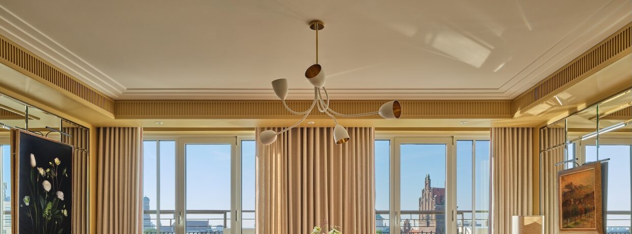 Die neu designte Monforte Royal Suite im The Charles Hotel über den Dächern Münchens