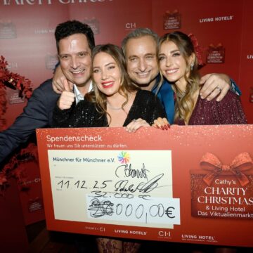 Cathy’s Charity Christmas & Living Hotel Das Viktualienmarkt 32.000 Euro für Münchner für Münchner e.V.