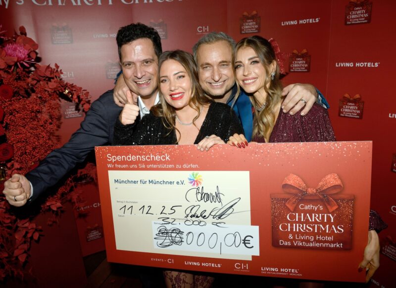 Cathy’s Charity Christmas & Living Hotel Das Viktualienmarkt 32.000 Euro für Münchner für Münchner e.V.